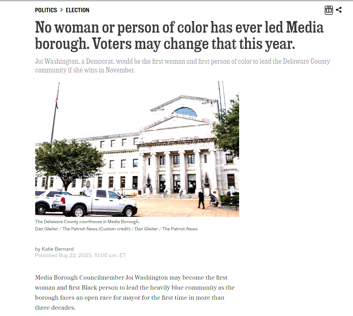 The Philadelphia Inquirer Features My Campaign!